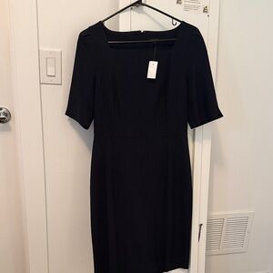 Ann Taylor Classic Black Midi Dress